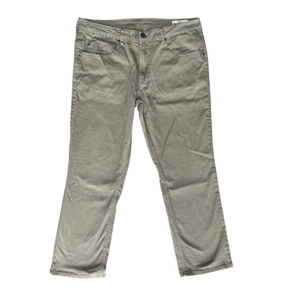 Buffalo David Bitton Sam-X Jeans Mens 36x30 Slim Straight Stretch Brown - Picture 2 of 6